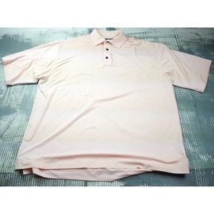Foot Joy Polo Mens Size Extra Large Prodry Lisle light pink breathable short SL